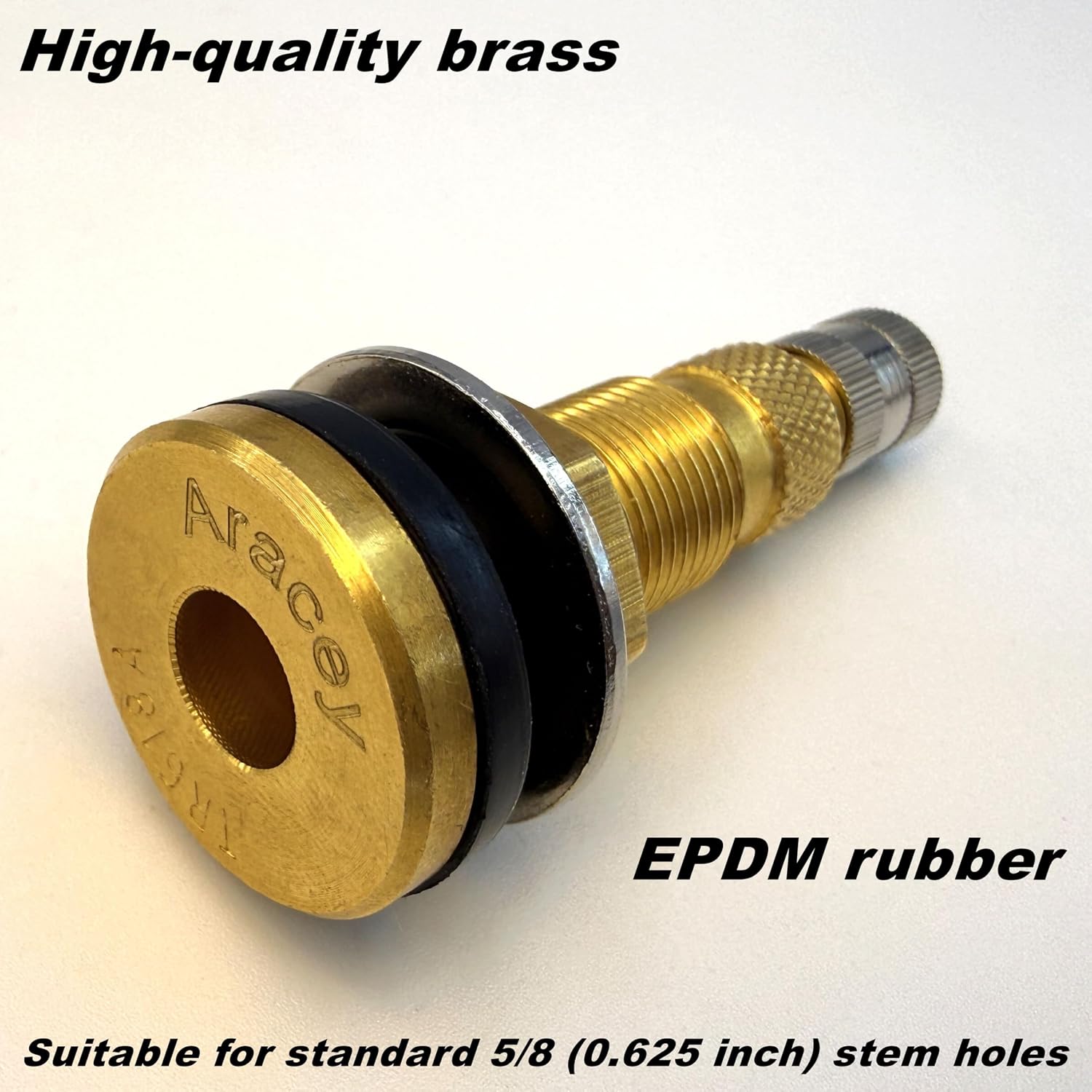 2Pieces TR618A Tractor Air/Liquid Valve Stems for Industrial Agricultural Wheels,Equipped with a Fast Flow Valve Core.Suitable for Tractor, Grader and Backhoe Applications(Pack of 2)