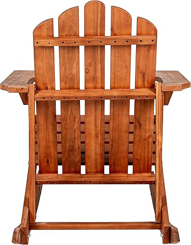 Miniatura 6 de JONATHAN Y PAT1000A Kiawah - Silla mecedora clásica Adirondack de madera de acacia para jardín, césped, patio trasero, piscina, cubierta, playa,