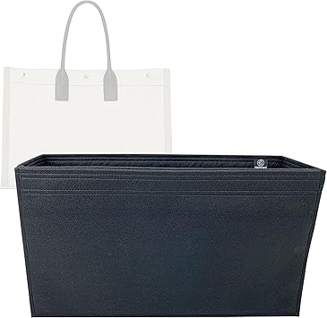 Zoomoni Premium Bag Organizer for Saint Laurent Rive Gauche Tote [48cm/18.8] Insert Handmade/20 Color Options [Purse Organiser, Liner, Insert, Shaper]