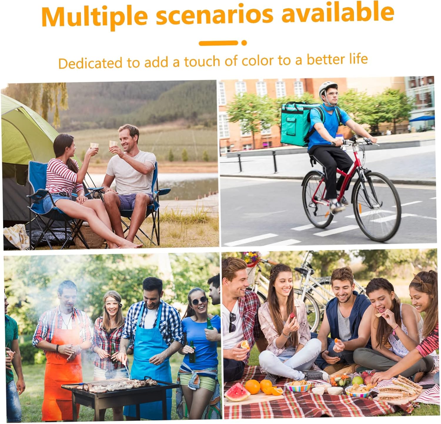 Unomor Insulated Refrigerator Lunch Box Black Food Insulation Case Portable Thermal Takeout Box for Cold Drinks Hot Meals