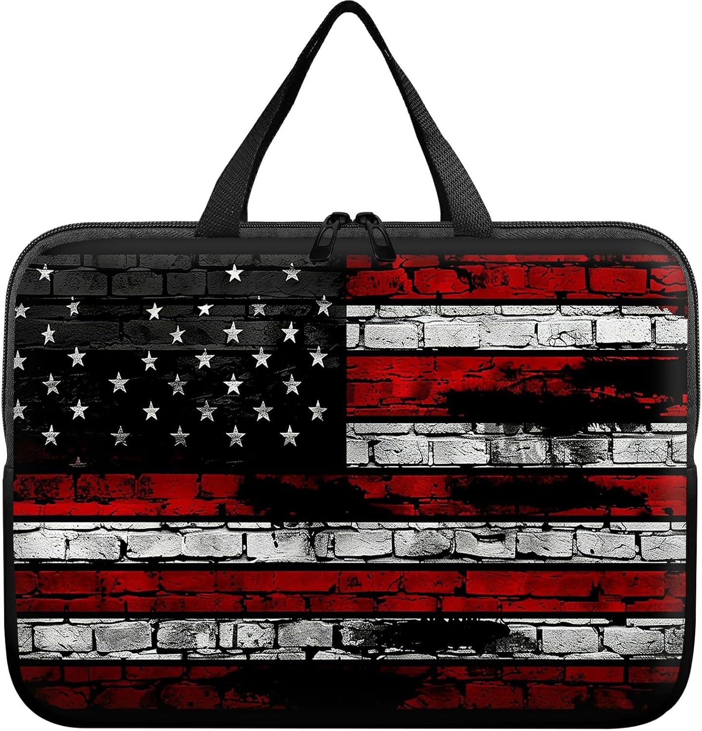 Universal Tablet Laptop Sleeve Case 10 inch, Retro Flag Slim Carrying Case Durable Handbag Travel Laptop Bag for 7 to 10-inch Laptops/Notebook/Kids Tablet/ipad/eBook Readers