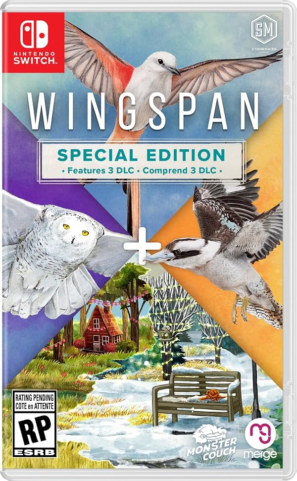 Wingspan: Edición Especial Nintendo Switch Clasificación ESRB: Clasificación Pendiente | 11 de octubre de 2024 | por Maximum Entertainment