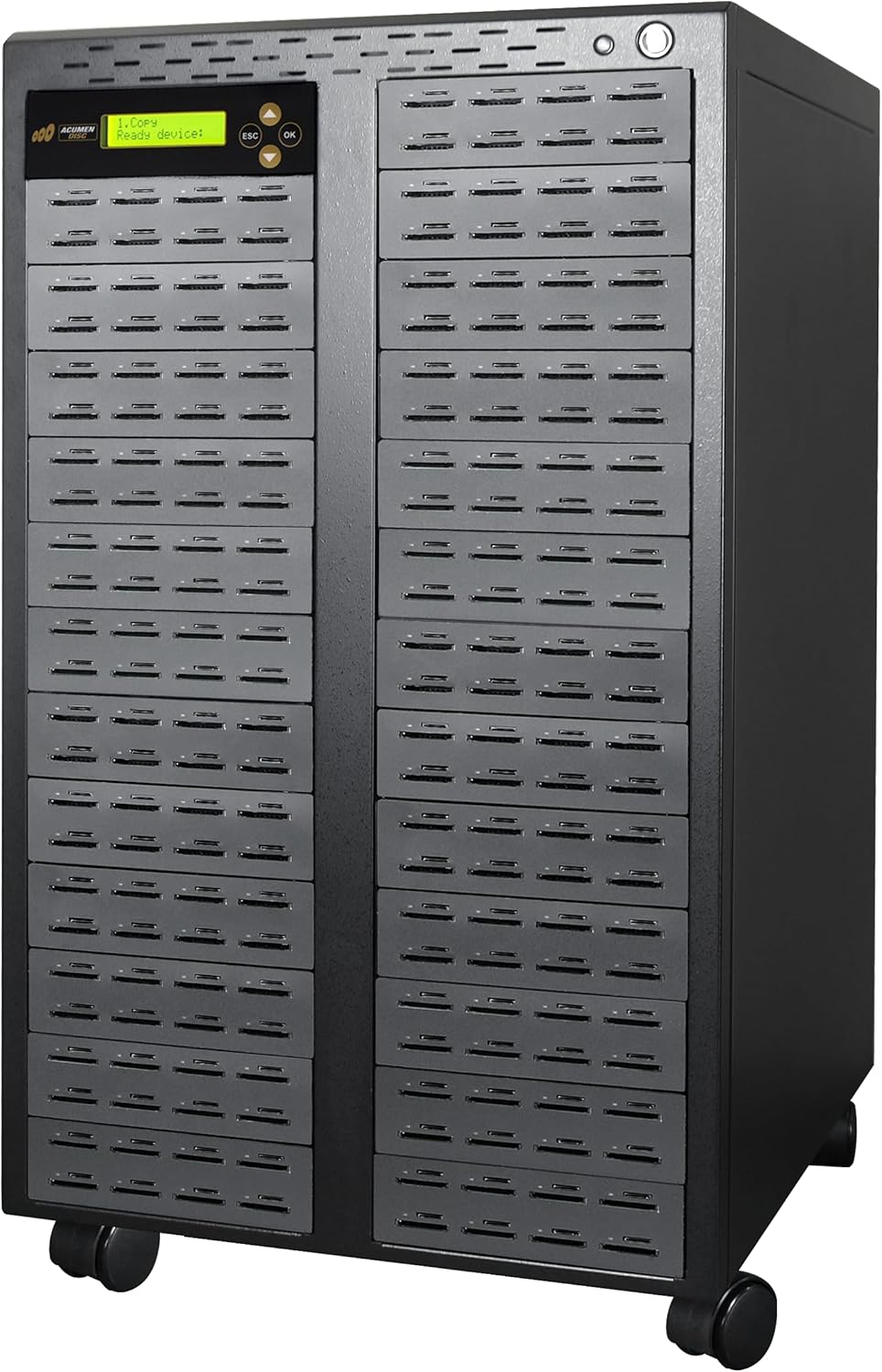 Acumen Disc 1 to 7 SD Duplicator - Multiple Secure Digital & MicroSD SDHC SDXC Micro Flash Drive Memory Card Copier & Sanitizer (DOD Compliant) System - 35mb per Seconds