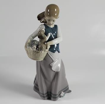 Lladro Little Dogs on Hip Collectible Figurine #01311 Retired Glazed Finish