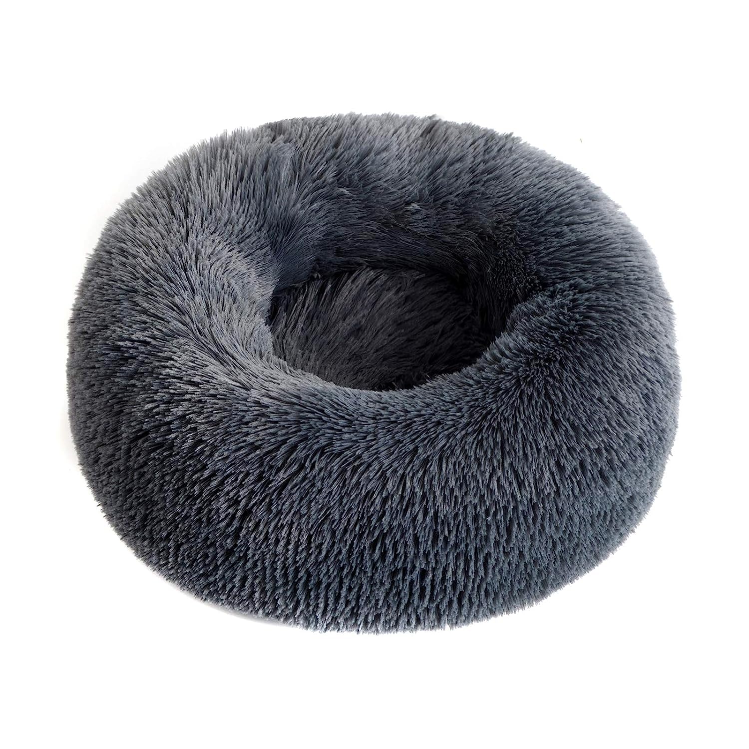 Zigly Lifestyle Calming Bed for Dogs and Cats, Fluffy Soft and Washable Beds for Small and Medium Pet | Bed for Pets Under 11 kg (M, Grey) (B0C9MNFD7W) Amazon Price History, Amazon Price Tracker