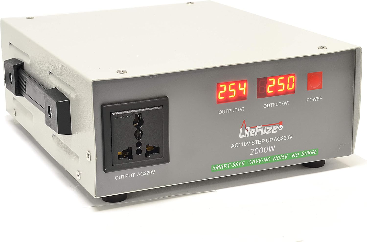 🔥 Cashback up to 70% LiteFuze Automatic 2000-Watt Voltage Converter Transformer - Step Up - 110V/220V - Circuit Breaker Protection -Heavy Duty/ - Wattage Detection Technology - Ultra Compact - Light [5-Years Warranty]
