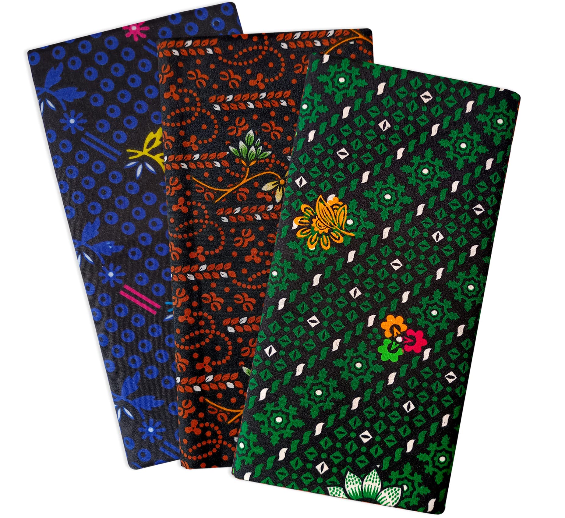 MEN'S POLY COTTON PRINTED LUNGI (BLUE-BROWN-GREEN)-image-34