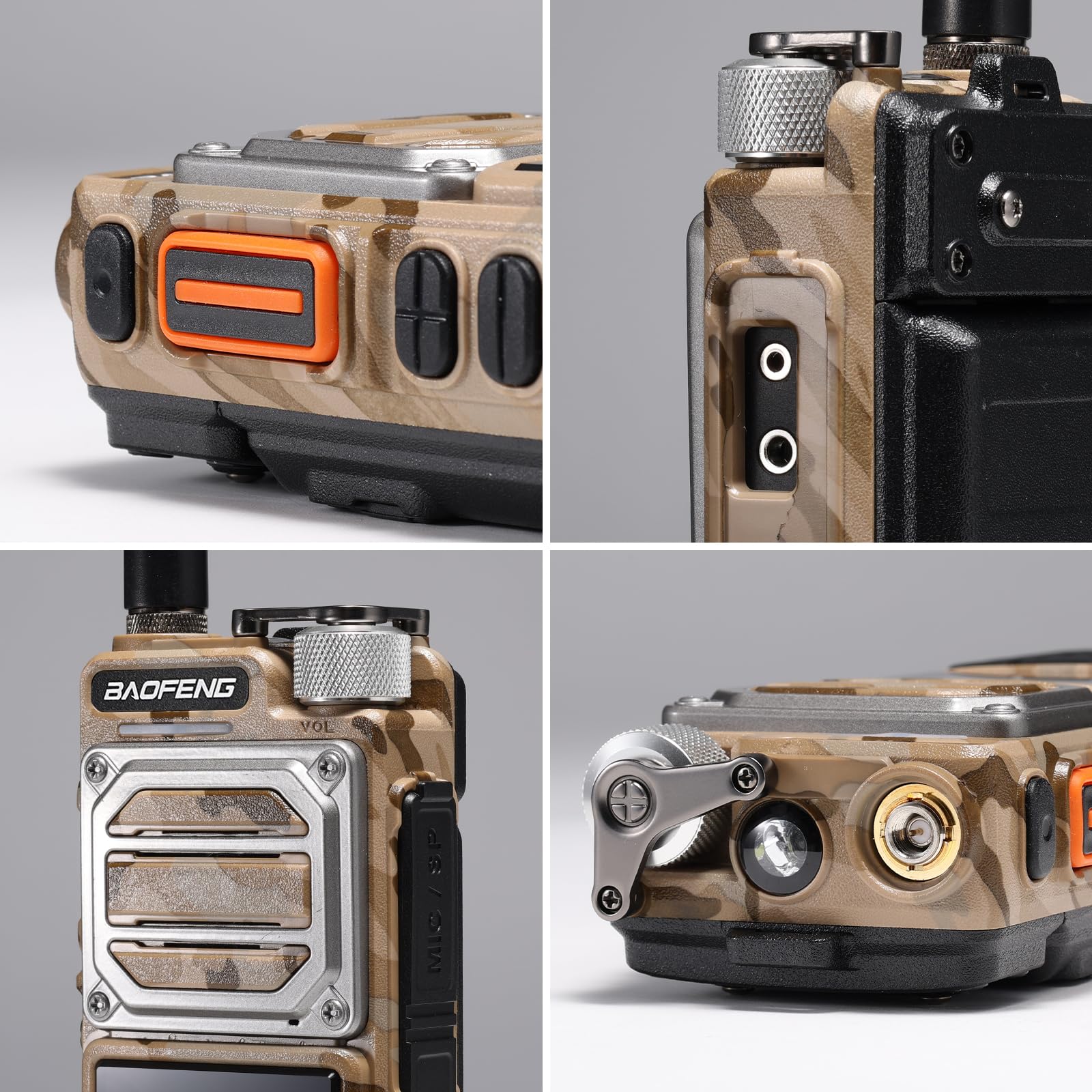 BAOFENG UV-25 Radio Amateur tri-Puissance Portable, Radio Longue portée 10W, récepteur multibande UHF VHF FM Air, Batterie 5200mAh, Charge de Type C, antenne col de Cygne | Batterie 5200 mAh avec type C, récepteur FM Air multibande amateur, antenne col de