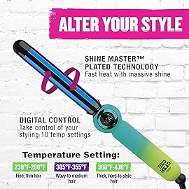 Bed Head Twirl Junkie Digital Curling Wand | Tight Curls and Waves, (1 in)