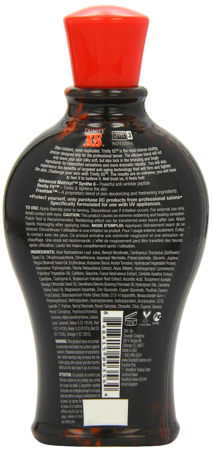 Devoted Creations Trinity XS Mega Extreme XXX Sizzling Tingle Tanning Lotion 12.25 oz.