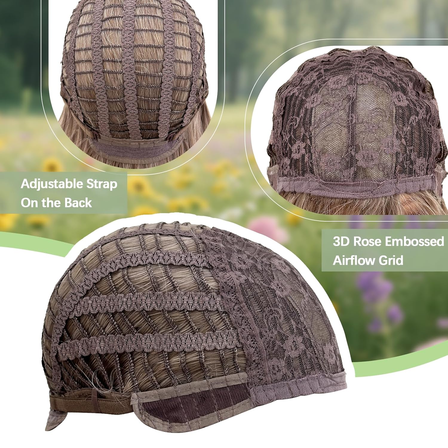 Silver Anime Cosplay Halloween Wig: Long Silver White Cosplay Wig + 2 Hair Caps, Long Wigs with 2 Ponytails, Halloween & Christmas Parties Anime Events Hairstyle for Women & Teens - Image 4