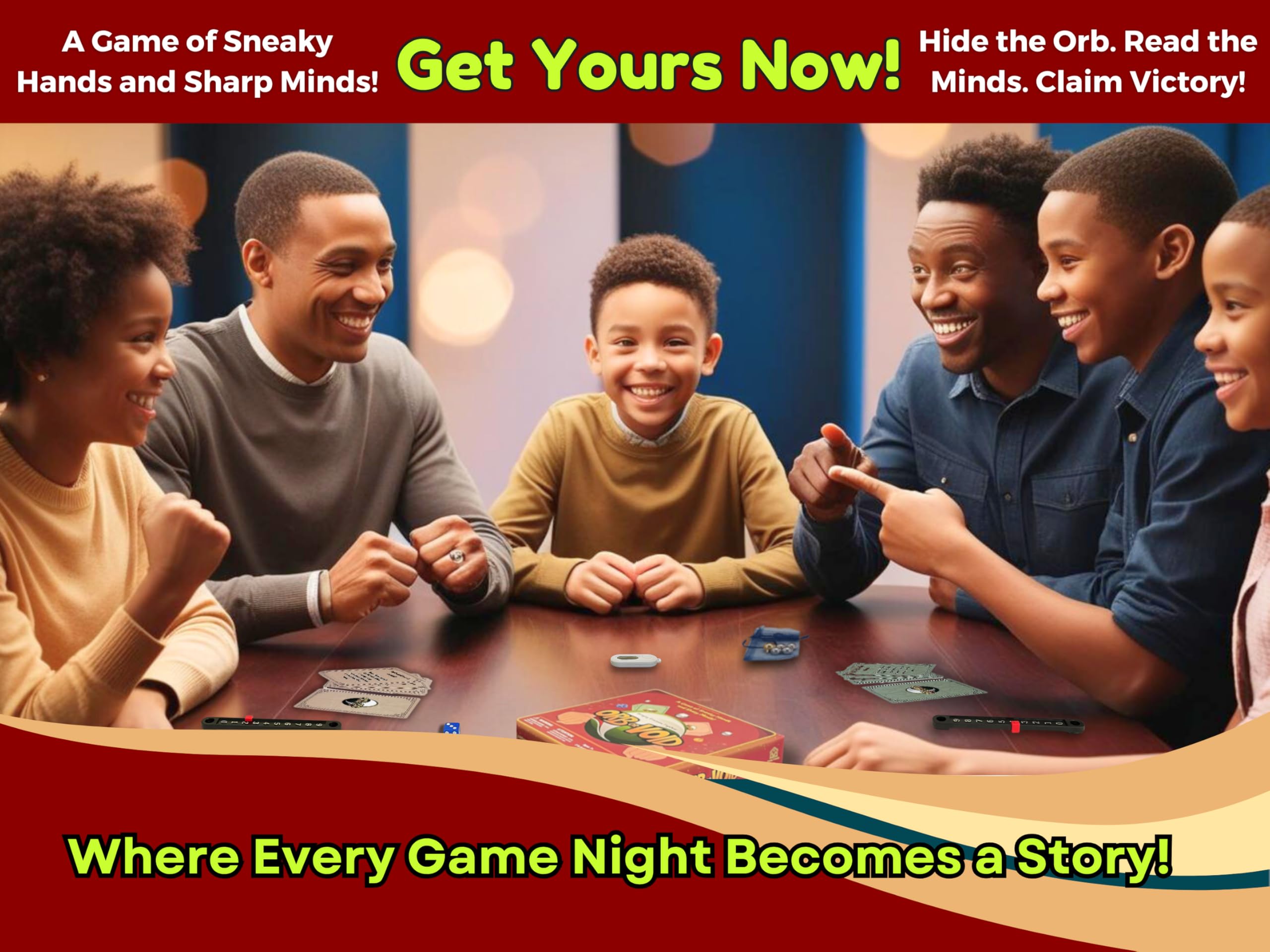 Orb Or Void Tabletop Game - Persian Guessing & Strategy Game For 2-8 Players, Ages 7+, Family & Friends Party Game