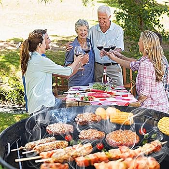 Velesco BBQ Grill Mesh - Set Of 2 Heavy Duty Non-Stick BBQ Grill & Baking Mats - 15.75 X 13 Inch - FDA-Approved, PFOA Free Reusable Grill Accessories - Use On Gas, Charcoal, Electric Barbecue - VELESCO