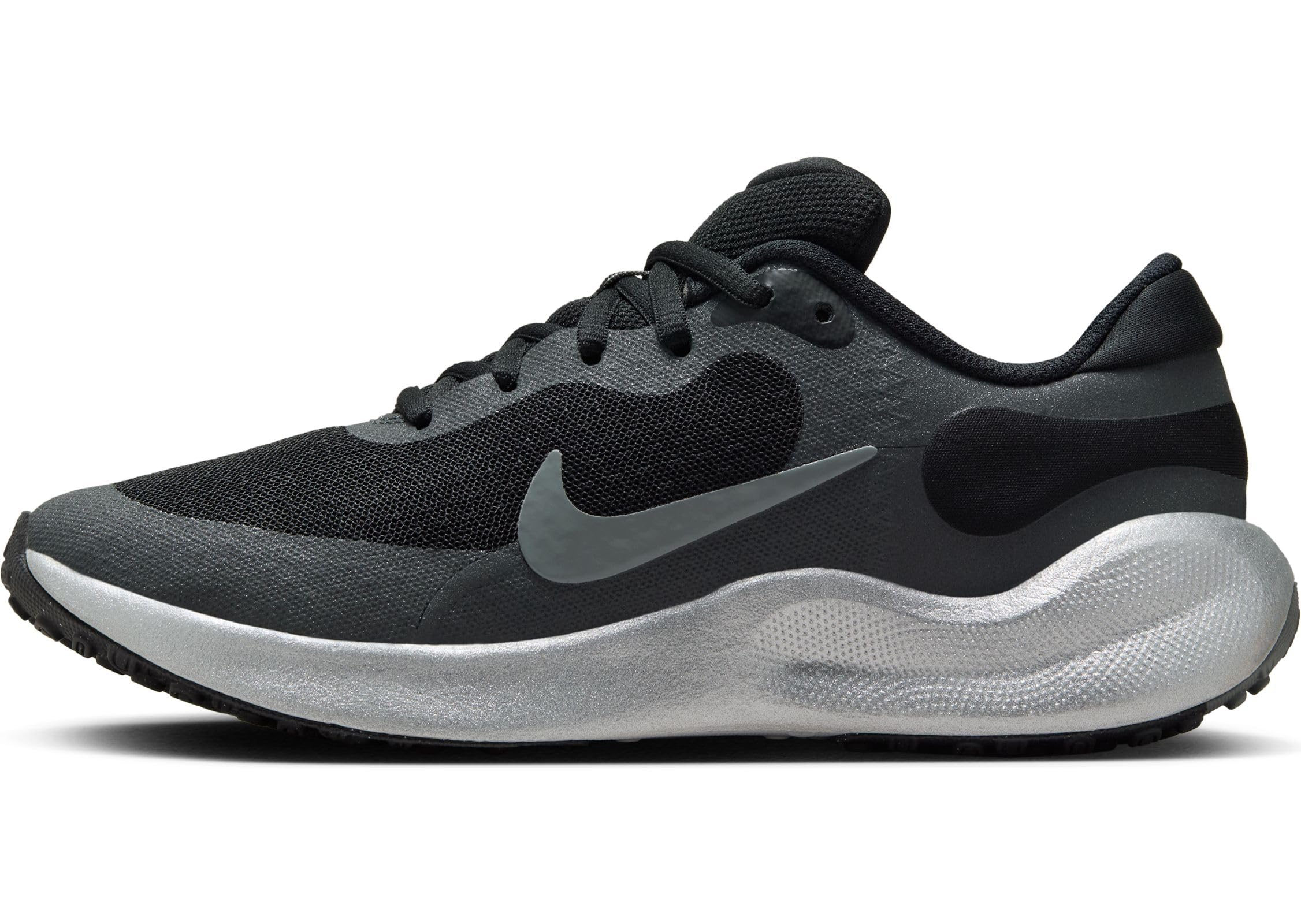 Nike Revolution 7 Se GS Zapatillas Carrera Montaña Black Metallic Silver Anthracite 37.5 EU