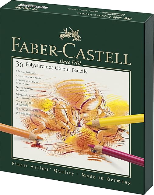Faber-Castell Polychromos Coloured Pencils Gift Box x 36 Colours