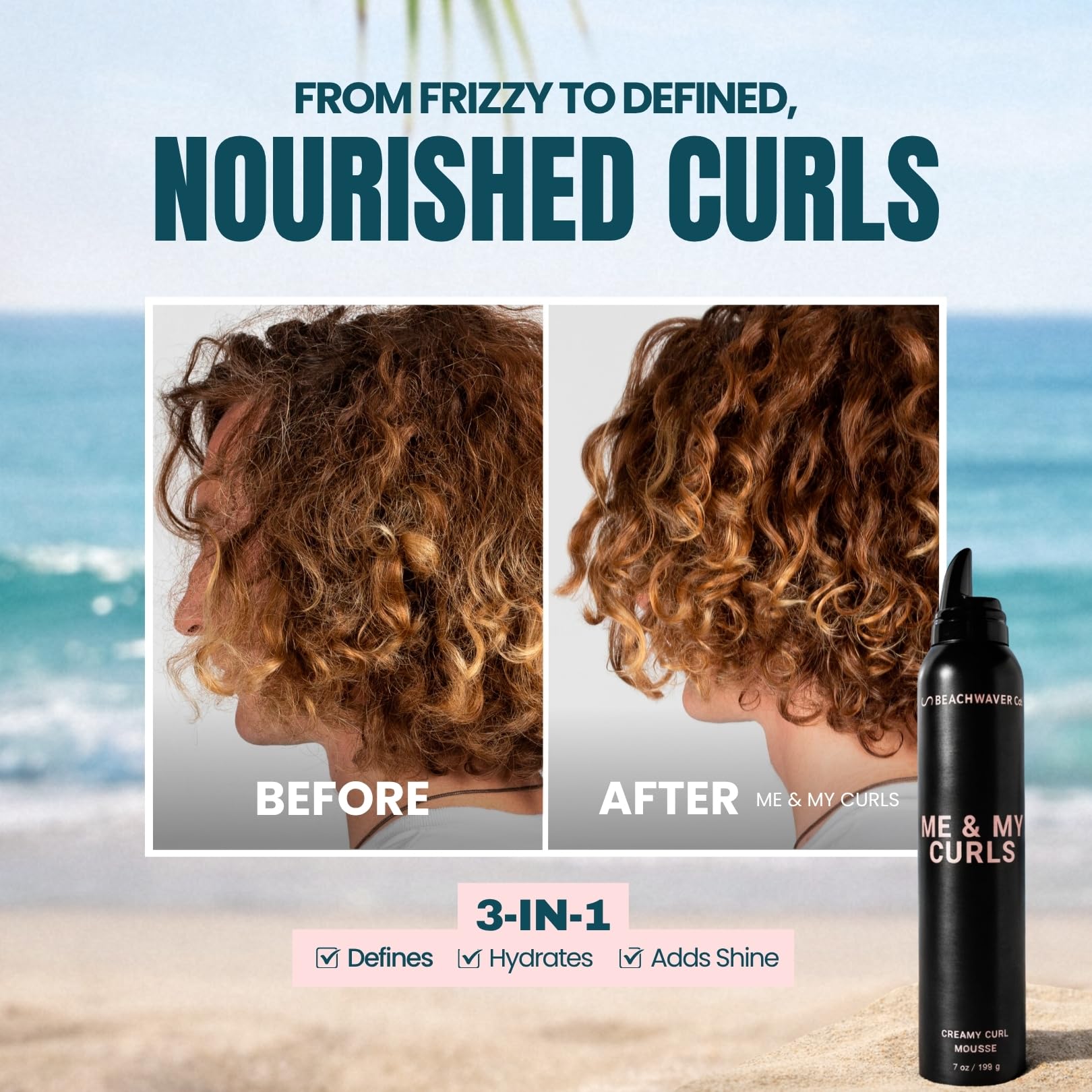 Beachwaver The Co. Me & My Curls Creamy Curl Mousse - Bondi Beach Day