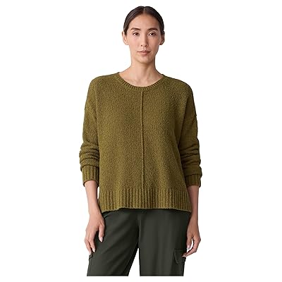 Eileen Fisher Organic Cotton Fluff Crew Neck Sweater Women