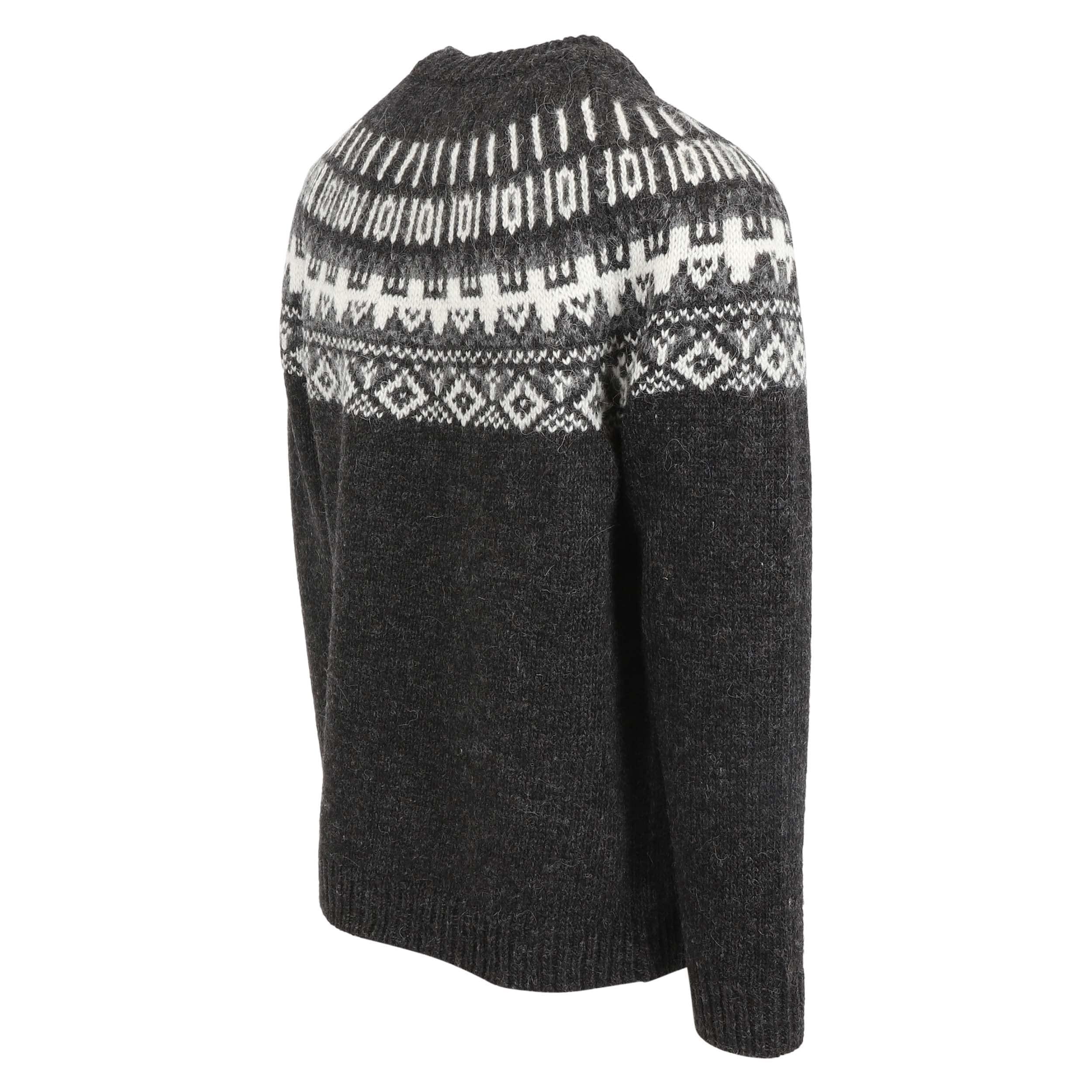 ICEWEAR Elís Pullover aus 100 % Wolle mit isländischem Strickmuster