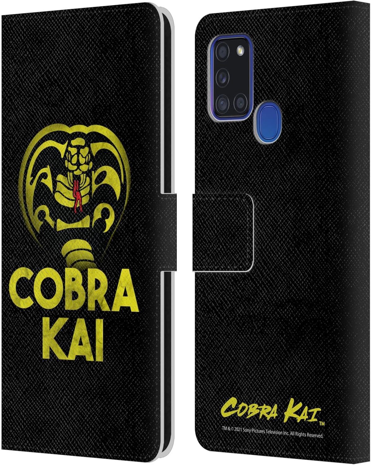 Head Case Designs Officially Licensed Cobra Kai Team Miyagi Do Season 4 Key Art Leather Wallet Case Compatible with Samsung Galaxy A21s (2020)