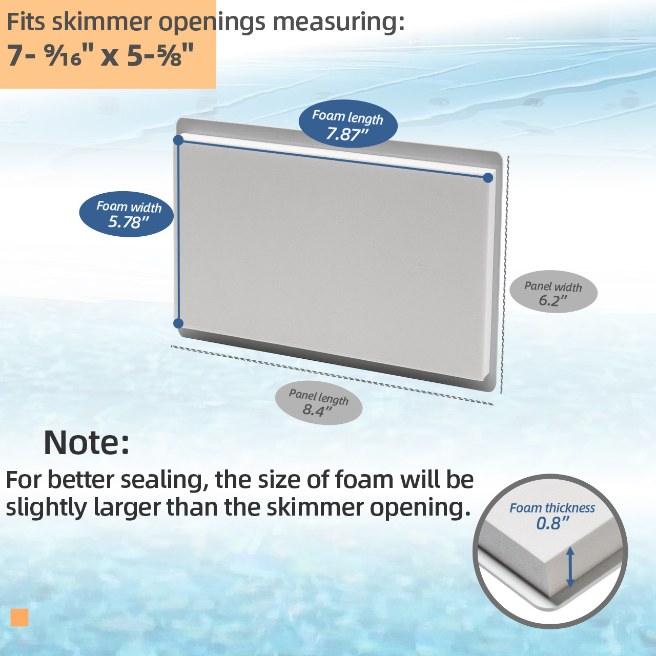 Amazon.com: Pool Skimmer Winter Plug for Standard 8