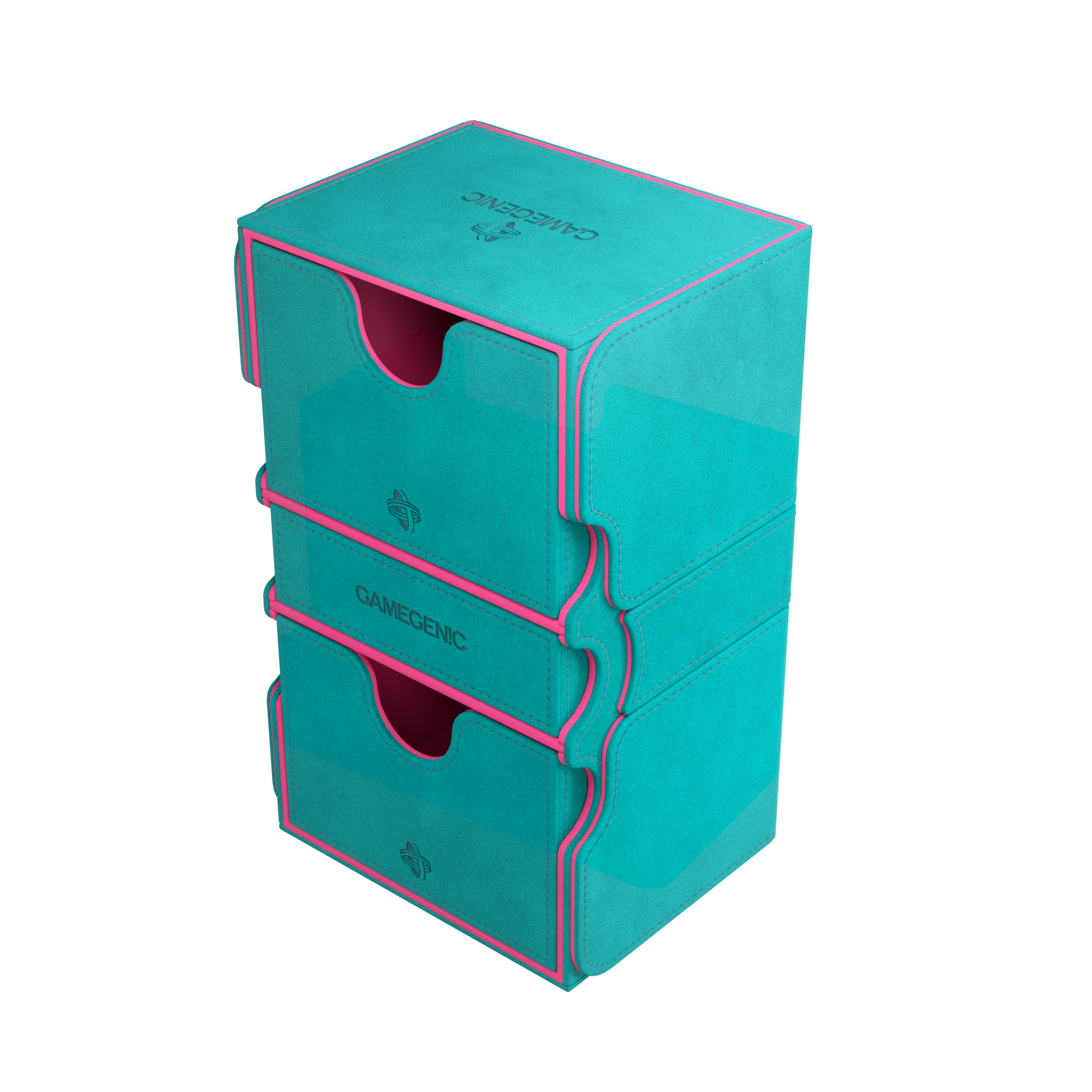 Gamegenic, Stronghold 200+ XL - Exclusive LINE Teal/Pink, do 200 kart z podwójnymi rękawami, kolor: turkusowy/różowy