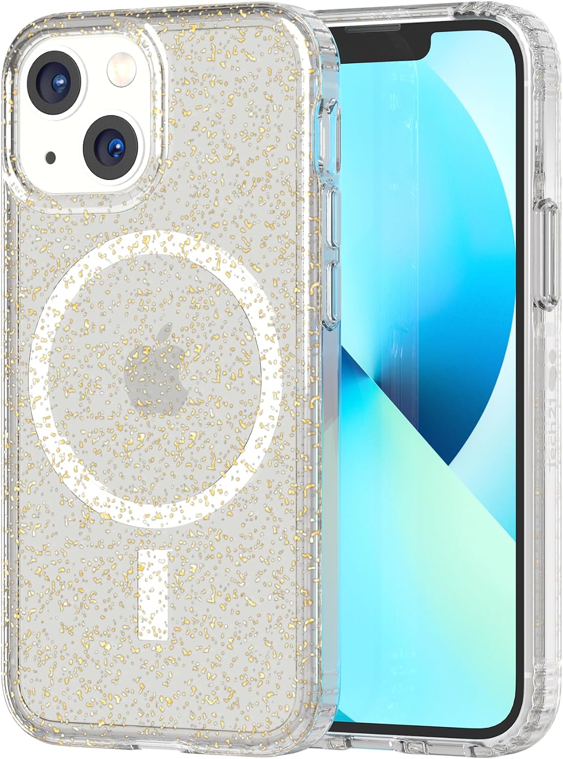 Tech21 Evo Sparkle for iPhone 13 Pro – with Magsafe Integrated Shimmering Phone Case with 12ft Multi-Drop Protection