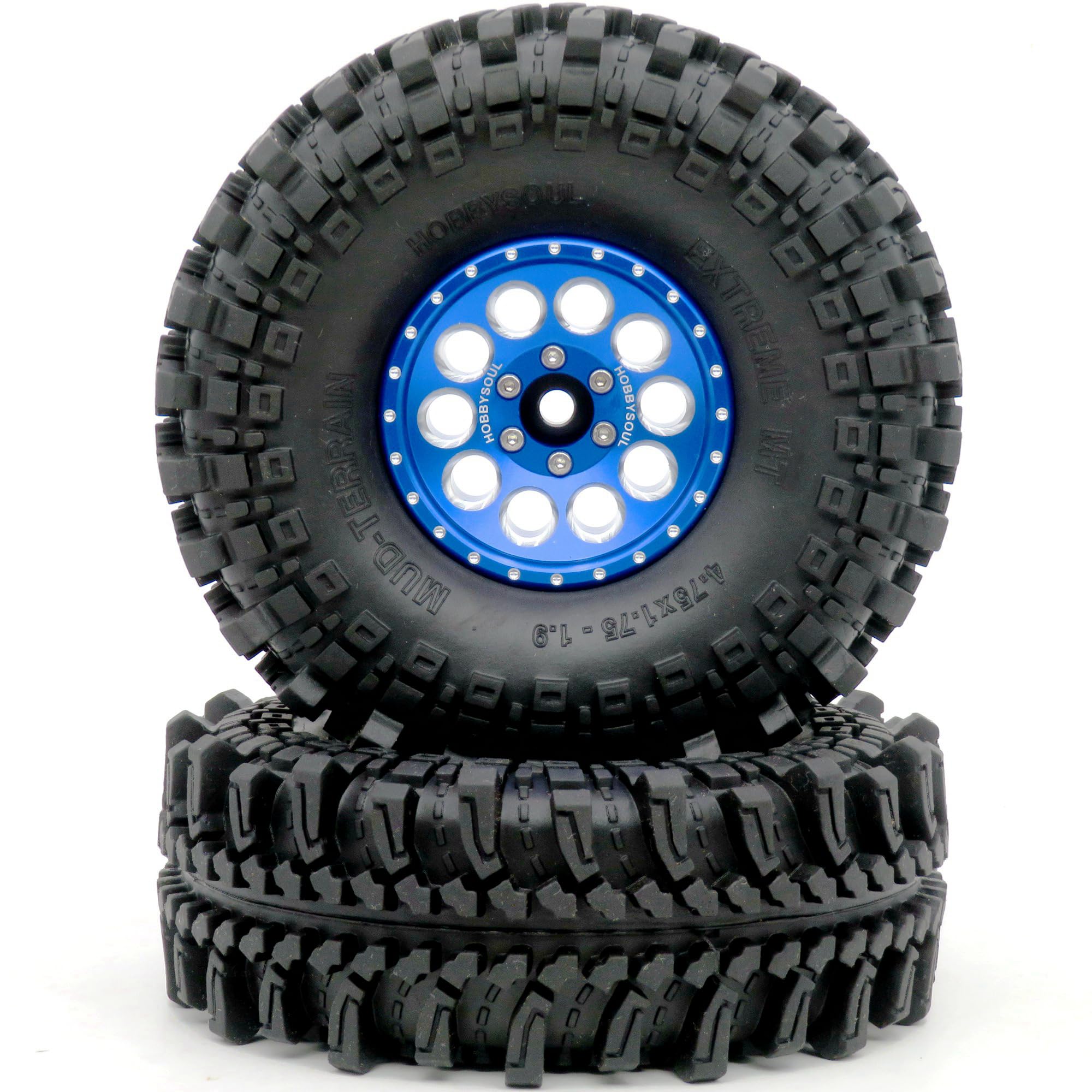Amazon | HOBBYSOUL 1.9 泥地形タイヤ 1.9 ビードロックホイール