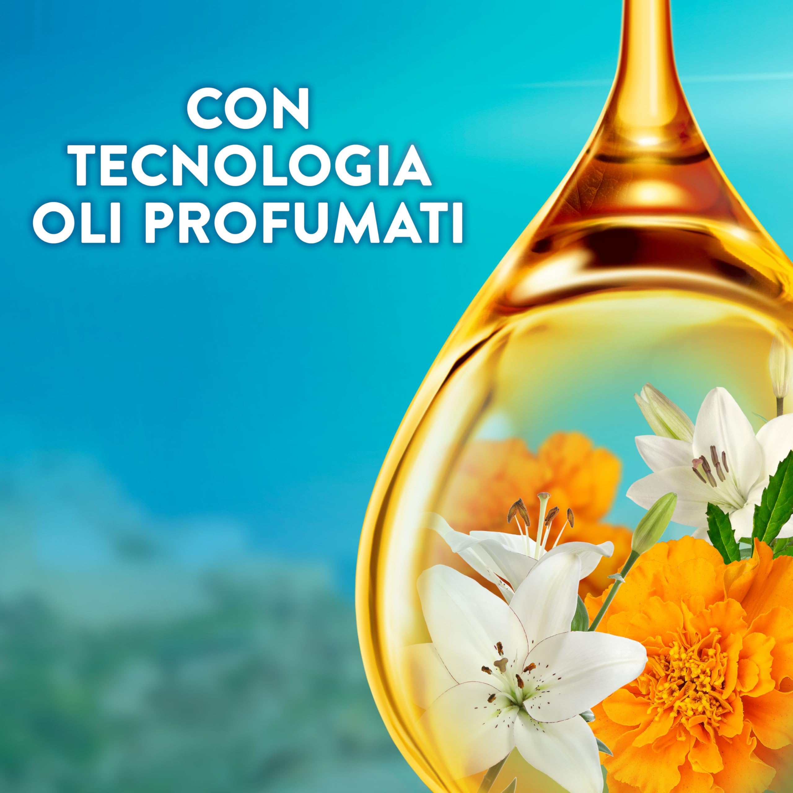 Lenor Ammorbidente Concentrato Essenze d’Italia, 440 Lavaggi (8x55), Polignano, Note di Lillà e Calendula, Profumo autentico di lunga durata