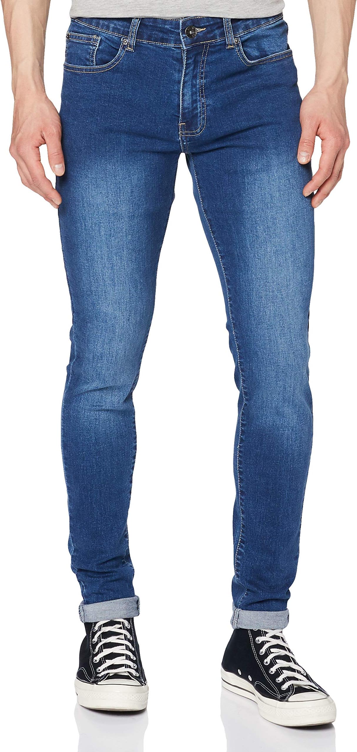 Men's Ez326 Skinny Jeans, Blue (Midwash), 32W 30L UK