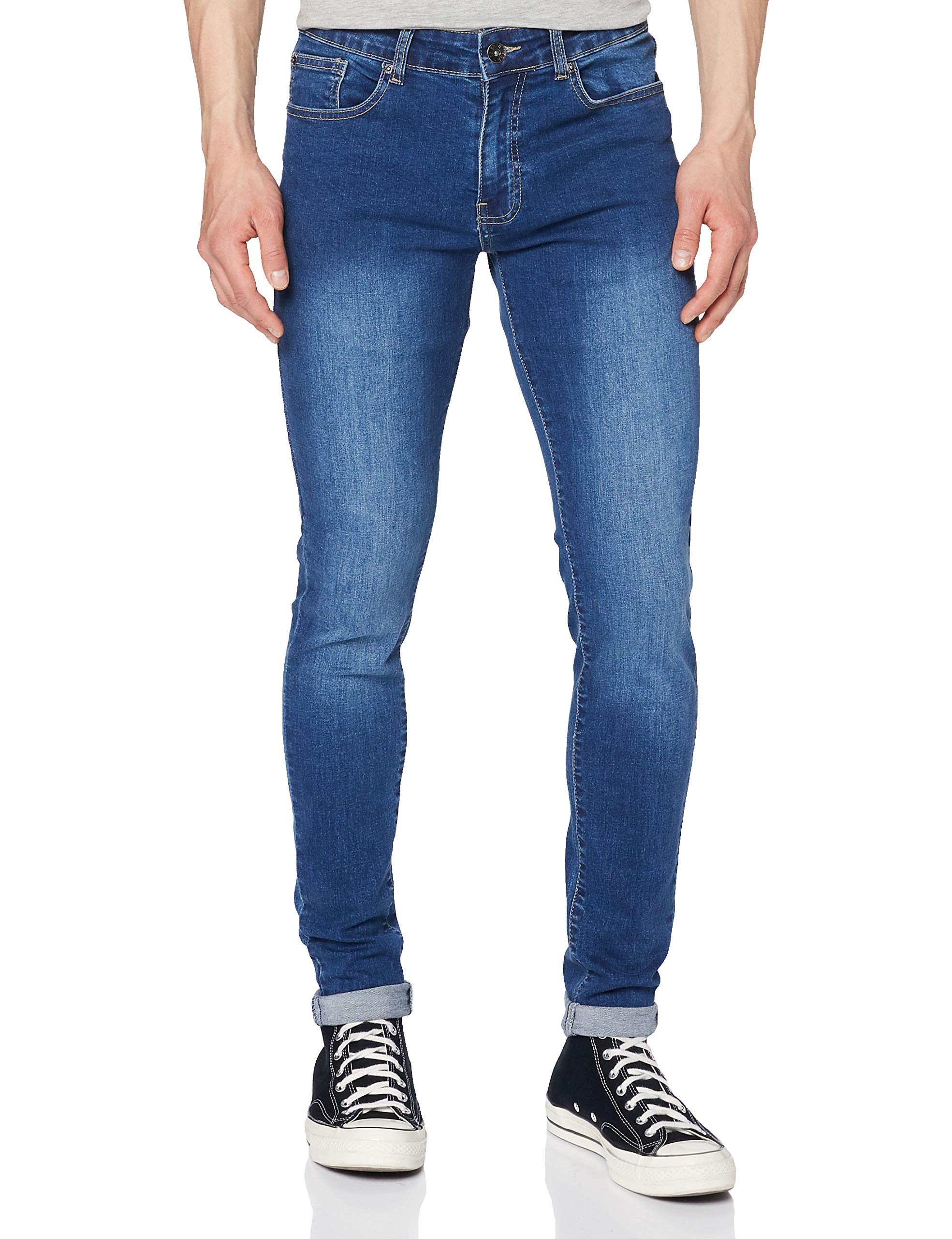 Men's Ez326 Skinny Jeans, Blue (Midwash), 32W 30L UK