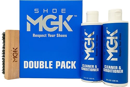 Shoe MGK Paquete doble XL - Kit de limpieza de zapatos para zapatos blancos, atléticos y de cuero, Azul