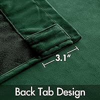 Vista 152 de MIULEE Cortinas de terciopelo de 63 pulgadas de largo, 2 paneles de cortinas opacas de lujo para dormitorio, sala de estar, cortinas de ventana