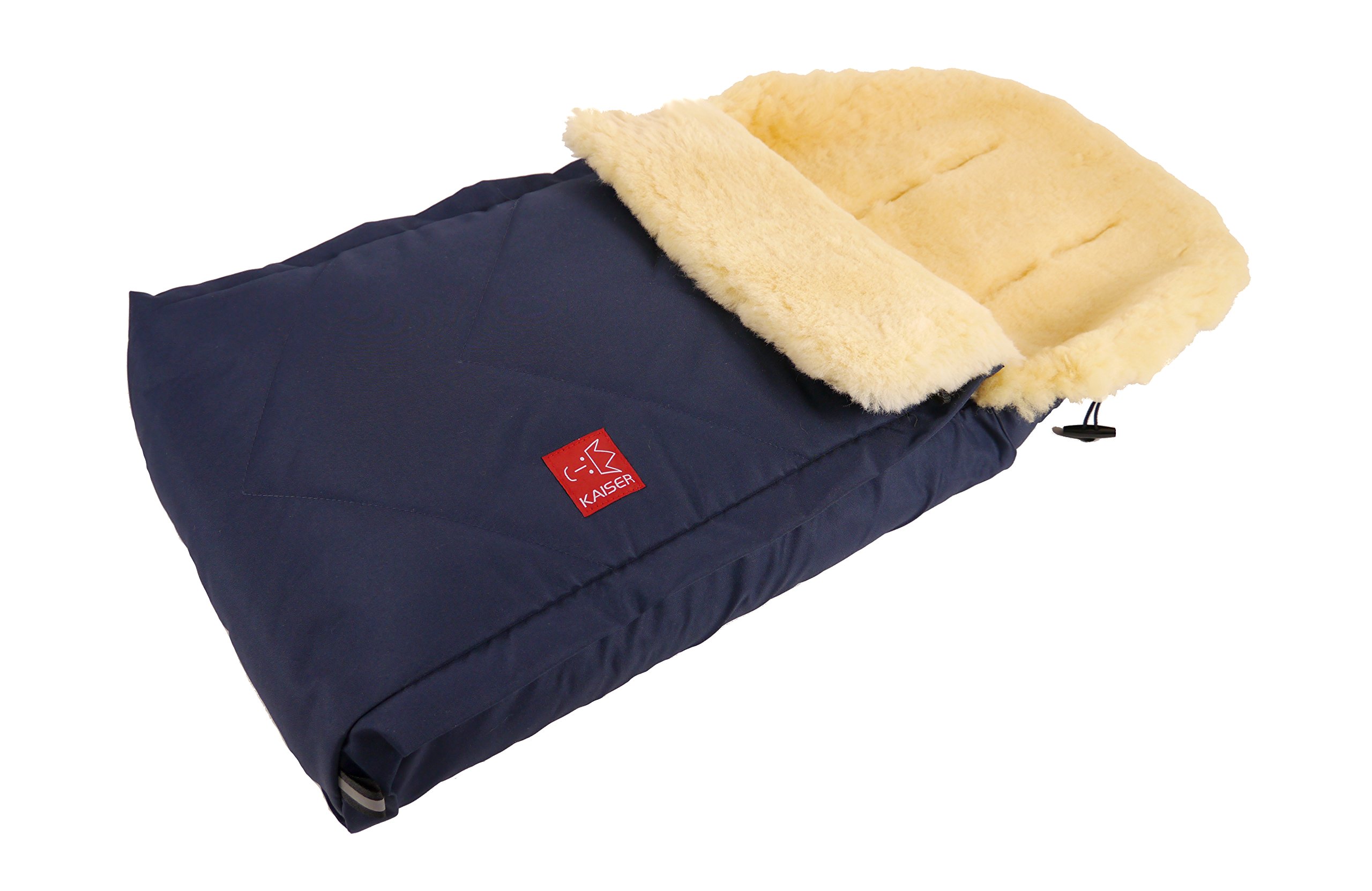 Kaiser 6510322 - Fußsack "Dublas" Medizinfell, Farbe: marine