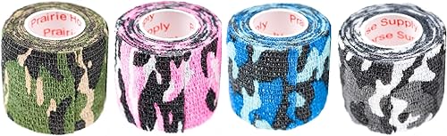 Miniatura 7 de Cinta adhesiva para veterinarios, vendaje cohesivo autoadhesivo, camuflaje de colores, perro, gato, caballo, cinta de vendaje autoadhesiva, cubierta