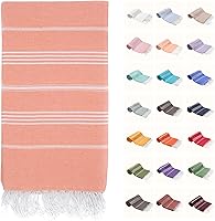 Vista 9 de PARK&OZ - Toalla de playa turca de gran tamaño, 100% algodón, secado rápido y sin arena, 72 x 40 pulgadas, ultra absorbente, ligera y compacta Blanco