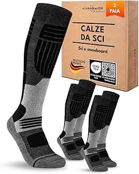 Calze Lana SCKS.WOOL Calze Unisex In Pura Lana Merino Superwash Calze Trekking Uomo - Foto 3