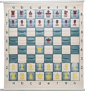 WE Games Standard Chess Teaching Demonstration Board - 27 in. with Chess Pieces Included, Portable Chess Club & Tournament Chess Set Training, Perfect Chess Set for Beginners and Adults