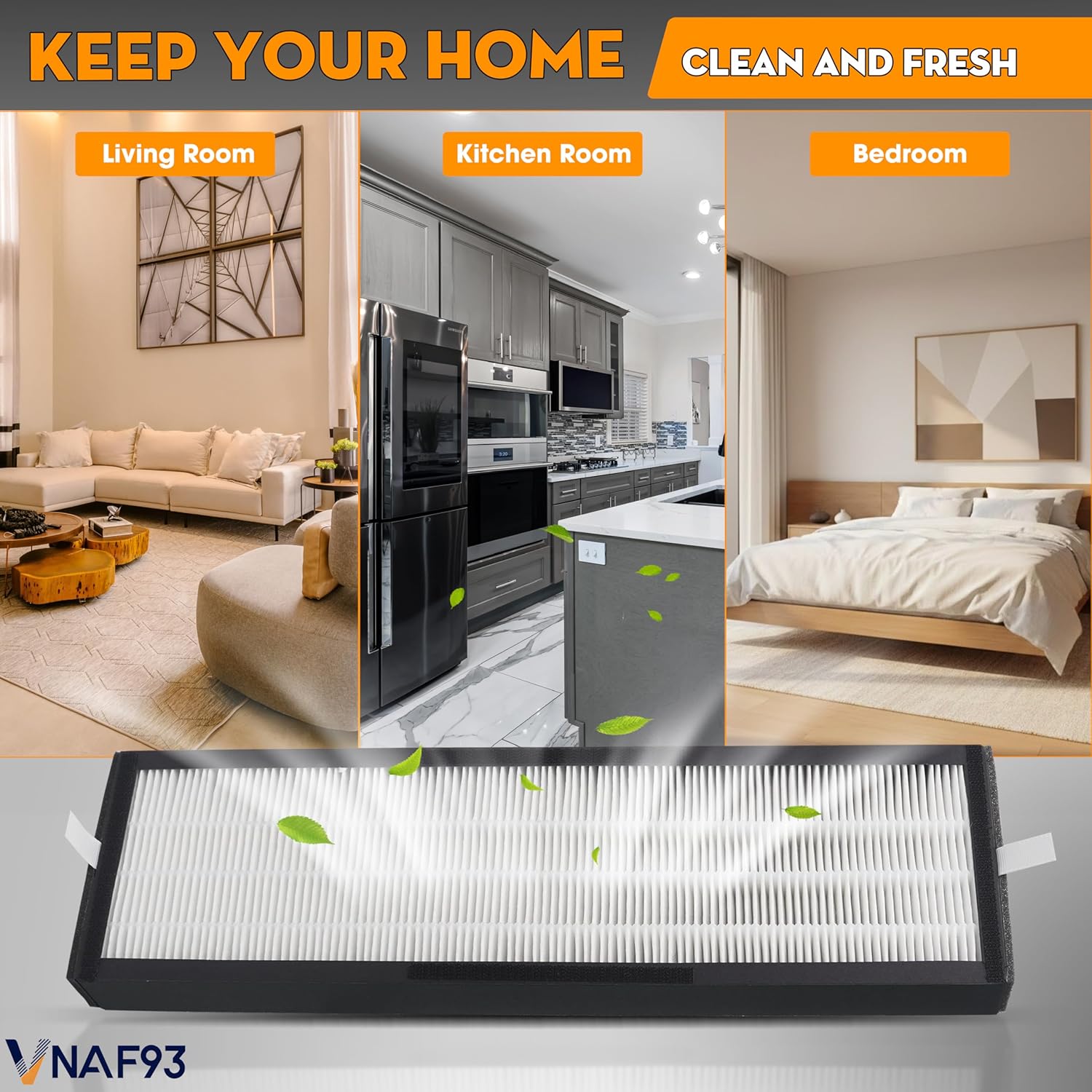 2 Pack HEPA Filter for Alen T500 Air Purifier, TF-60 / TF-60-MP, HEPA 13 / MERV 17, Compatible with Alen T500 Replacement Filter - Image 9