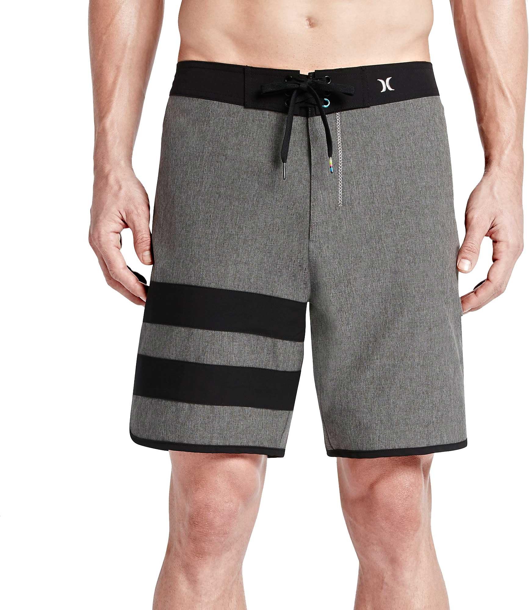 Hurley Men's Phantom 60 Block Party Heather Boardshort, Black, 33
