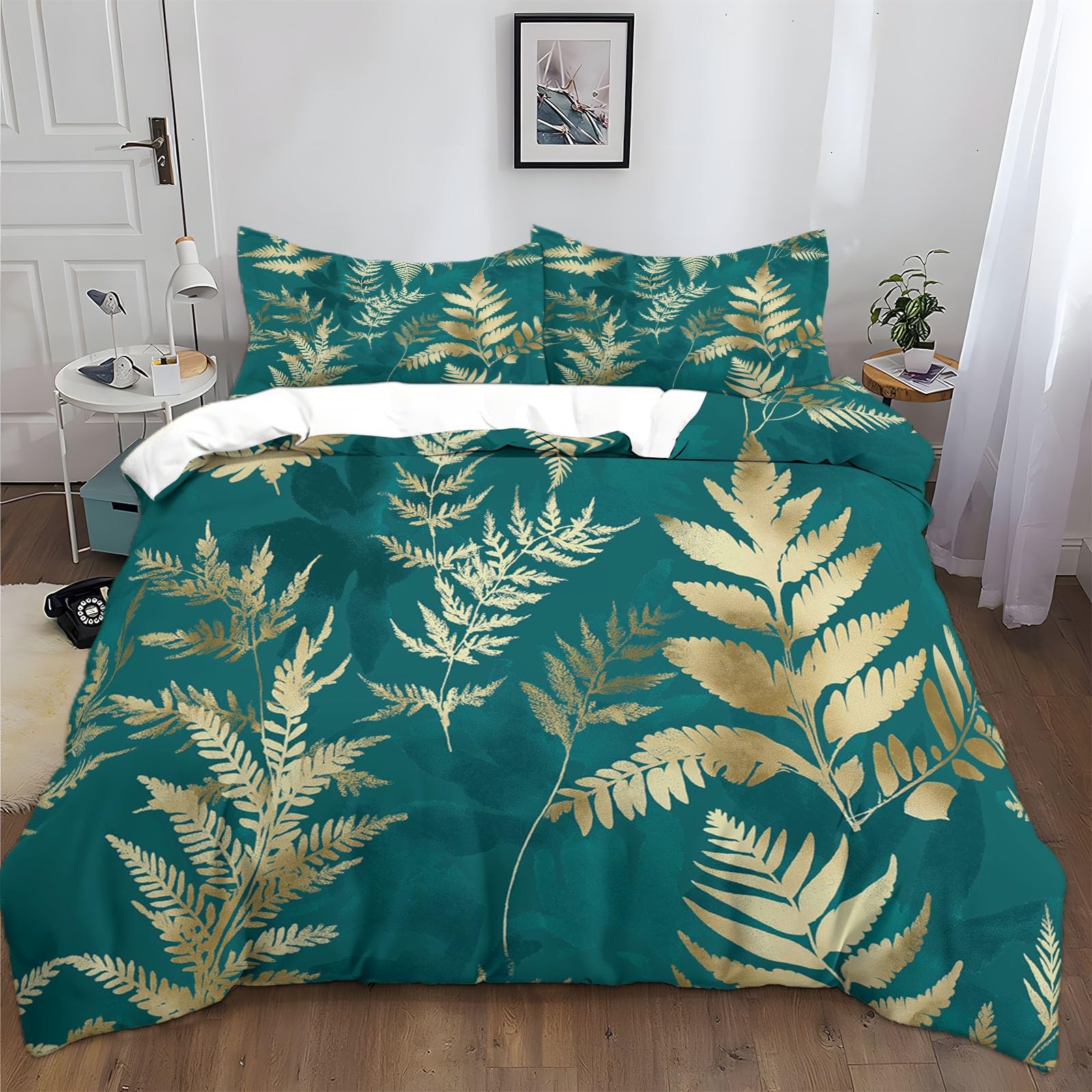 Parure de lit microfibre avec fermeture éclair housse couette 140x200