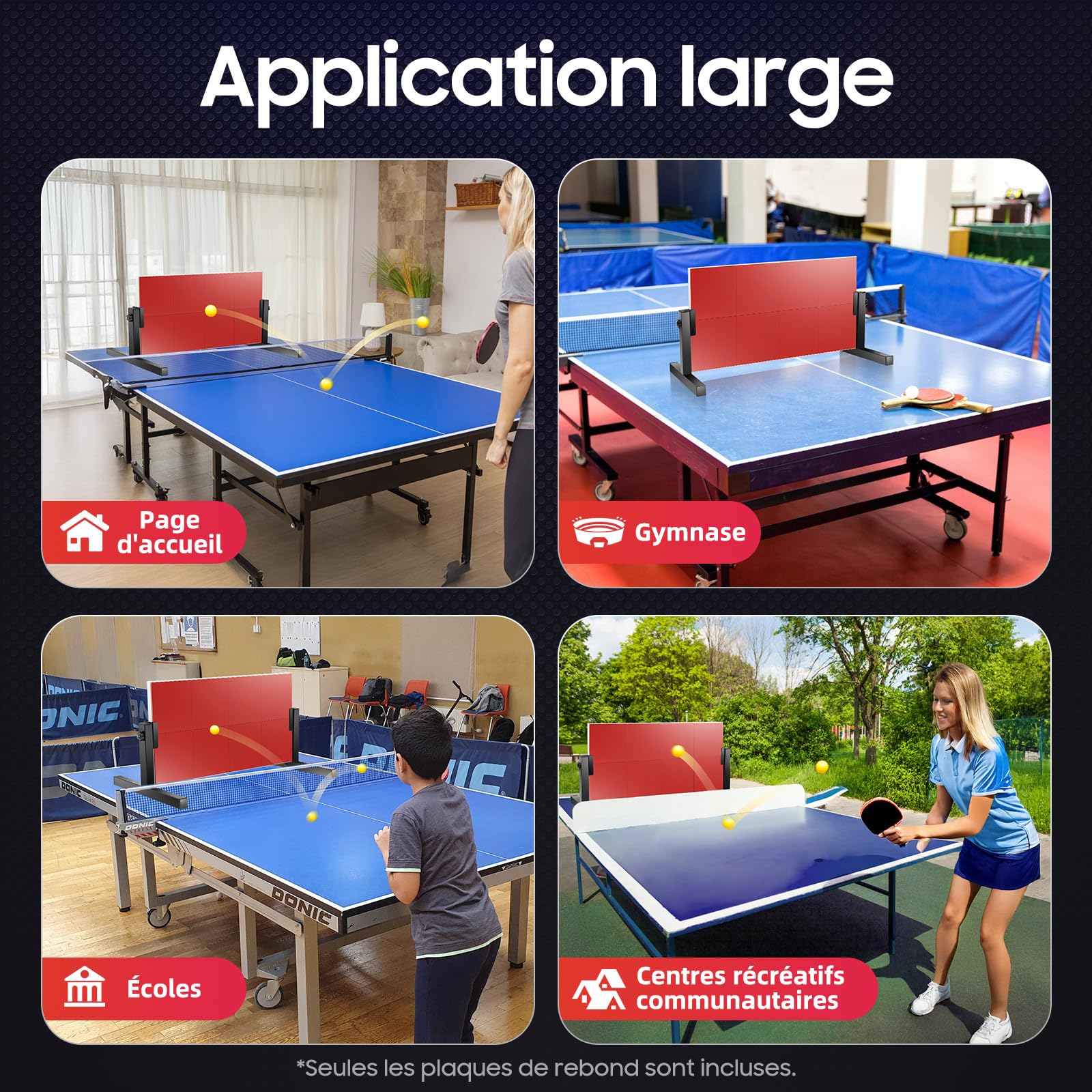 GENERICO Mesa De Ping Pong Profesional Indoor Plegable Con Ruedas
