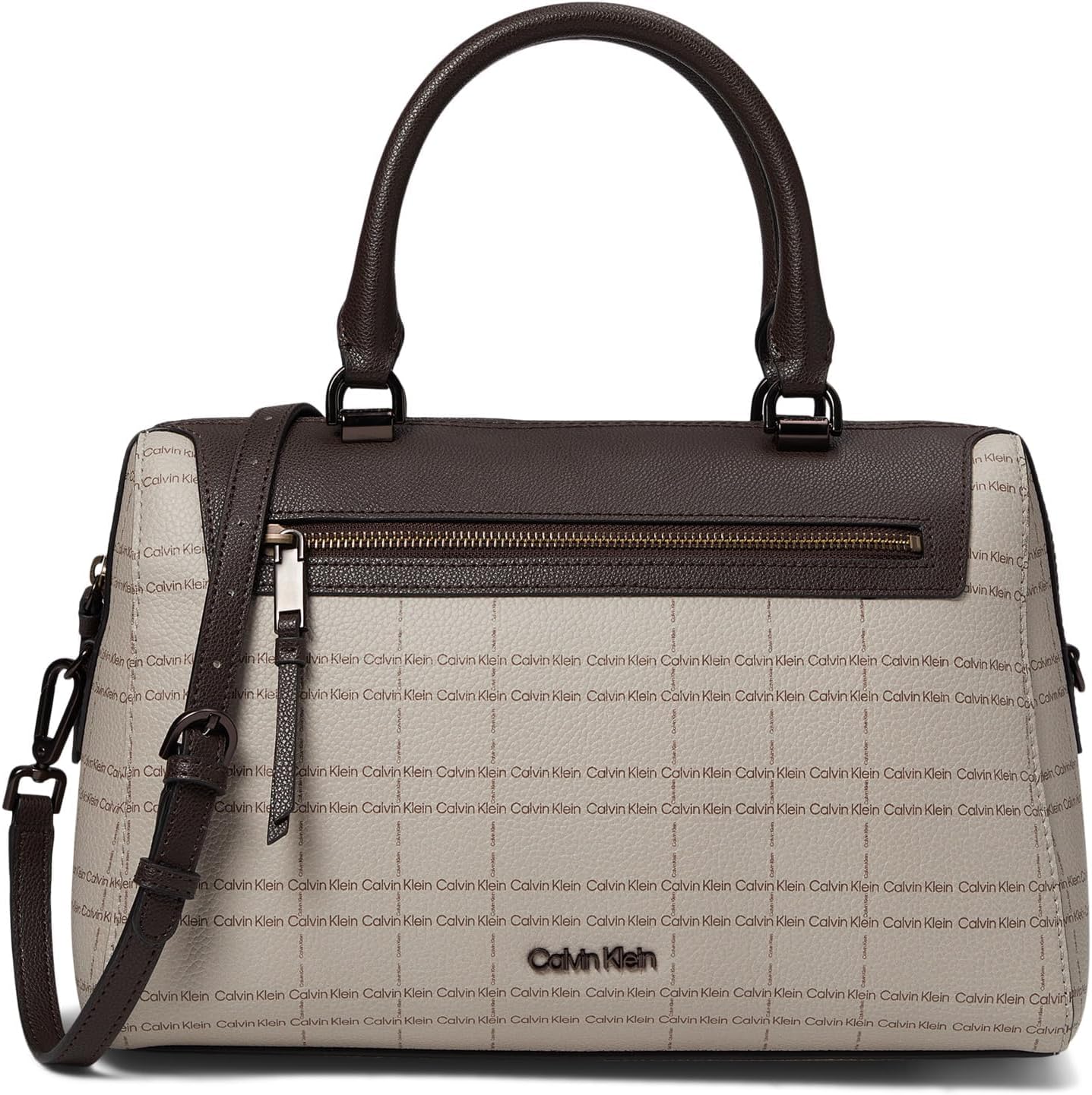 Calvin Klein Opal Satchel - Bags for Women - Hand-held Handle - Adjustable Shoulder Strap