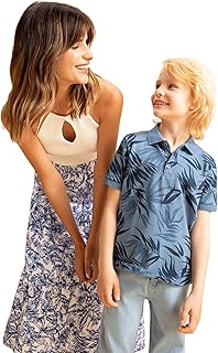 تيشرت منسوج بأكمام قصيرة ورقبة دائرية ضيقة وقصة عادية للأولاد من ديفاكتو، C4648A8