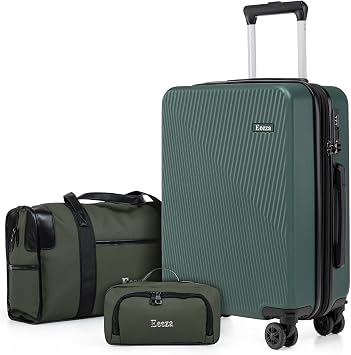 Expandable Carry on Luggage Sets,Suitcases with Detachable Wheels Hardshell 22x14x9 Airline Approved,Lightweight Luggage Set with TSA Lock,Carry on Suitcase