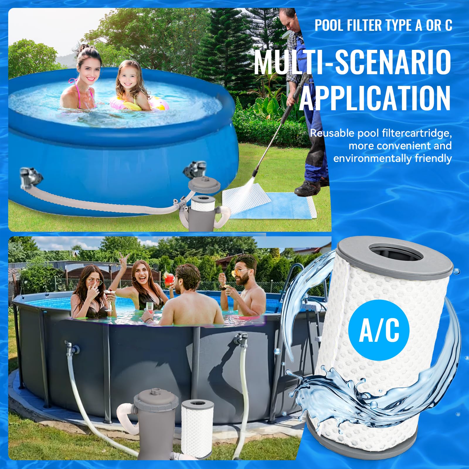 Reusable Pool Filter Cartridges - Save Money! -4