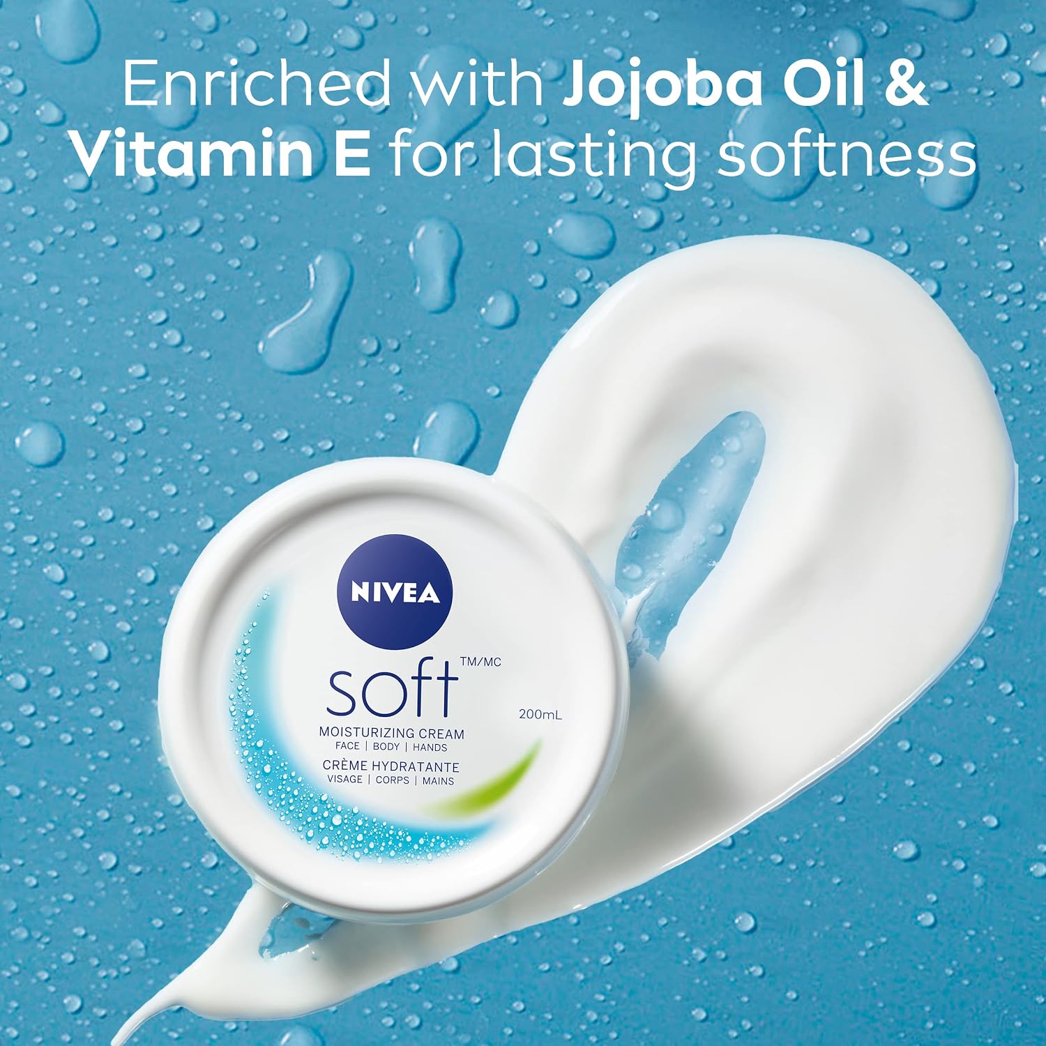 NIVEA Soft Moisturizing Creme 6.8 Ounce (Pack of 4)