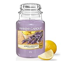Yankee Candle Candela profumata in giara grande | Lavanda al limone | Durata Fino a 150 Ore | Regali per donne