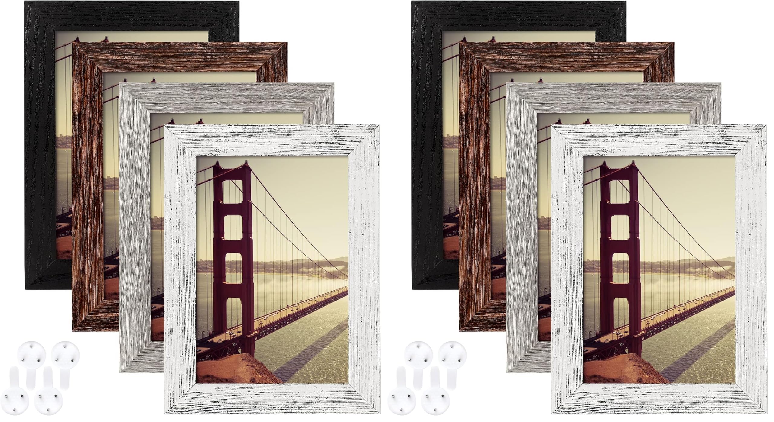 Rustic Farmhouse Picture Frames - Set of 4 -15 Rustic Farmhouse Picture Frames - Set of 4 -15