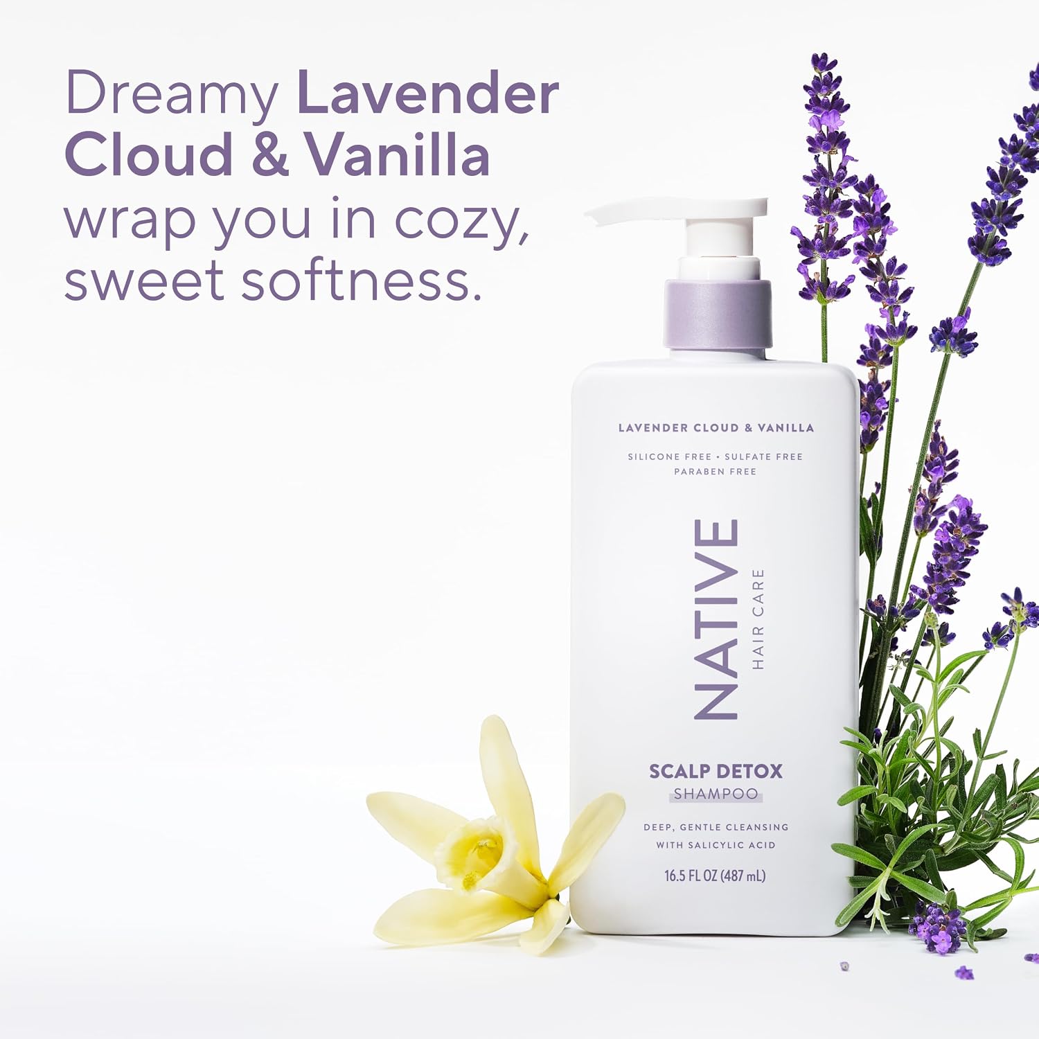 Native Scalp Detox Shampoo Lavender Cloud & Vanilla 16.5 fl Oz.