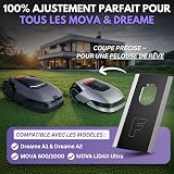 Filzada® 36x Lame Robot Tondeuse en carbone, vis incl. - Compatibles avec Mova et Dreame - Adaptées aux modèles Dreame A1 Pro, A2 / Lames de rechange adaptées à robot tondeuse Mova 600, 1000 etc. - 2